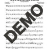 Charanga Habanera – Qué Quieres de Mi – Sheet Music Demo Page 4 (PDF) – Includes charts for Trumpets, Trombones, Saxophone, Piano and Bass