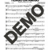 Manolín El Médico de la Salsa – Tengo un Amigo – Sheet Music Demo Page 4 (PDF) – Includes charts for Trumpets, Trombones, Saxophone, Piano and Bass