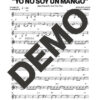 Los Van Van – Yo No Soy un Mango – Sheet Music Demo Page 3 (PDF) – Includes charts for Trumpets, Trombones, Saxophone, Piano and Bass