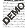 Los Van Van – Yo No Soy un Mango – Sheet Music Demo Page 4 (PDF) – Includes charts for Trumpets, Trombones, Saxophone, Piano and Bass