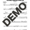 Bamboleo – Ya No Hace Falta – Sheet Music Demo Page 2 (PDF) – Includes charts for Trumpets, Trombones, Saxophone, Piano and Bass
