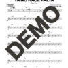Bamboleo – Ya No Hace Falta – Sheet Music Demo Page 4 (PDF) – Includes charts for Trumpets, Trombones, Saxophone, Piano and Bass