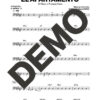El Noro y Primera Clase – El Apartamento – Sheet Music Demo Page 4 (PDF) – Includes charts for Trumpets, Trombones, Saxophone, Piano and Bass