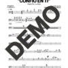 Paulo FG – Confío en Ti – Sheet Music Demo Page 1 (PDF) – Includes charts for Trumpets, Trombones, Saxophone, Piano and Bass