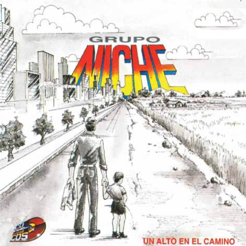 Album cover for "Un Alto en el Camino" by Grupo Niche — available as Sheet Music & MIDI