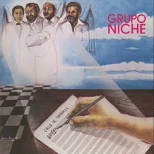 Album cover for "Cielo de Tambores" by Grupo Niche — available as Sheet Music & MIDI