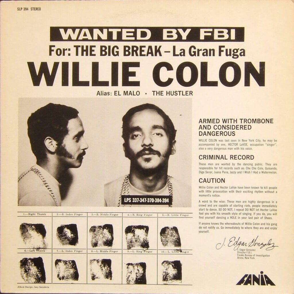 Album cover for "Barrunto" by Hector Lavoe, Willie Colón — available as Sheet Music & MIDI