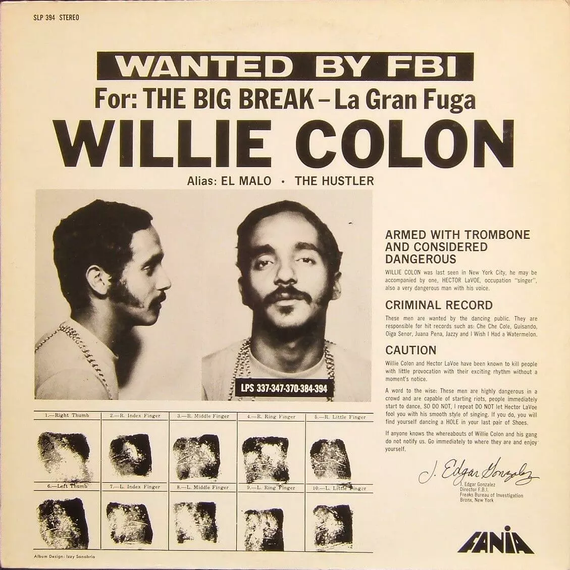 Album cover for "Barrunto" by Hector Lavoe, Willie Colón — available as Sheet Music & MIDI