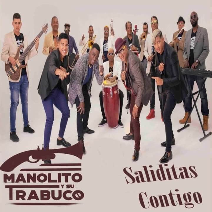 Album cover for "Saliditas Contigo" by Manolito y su Trabuco — available as Sheet Music & MIDI