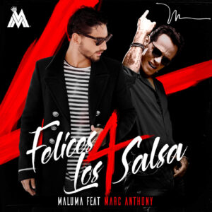 Album cover for "Felices Los 4 (feat. Maluma)" by Marc Anthony — available as Sheet Music & MIDI