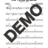 Paulo FG – No Te Lo Creas – Sheet Music Demo Page 4 (PDF) – Includes charts for Trumpets, Trombones, Saxophone, Piano and Bass