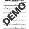 Manolito y su Trabuco – Saliditas Contigo – Sheet Music Demo Page 3 (PDF) – Includes charts for Trumpets, Trombones, Saxophone, Piano and Bass