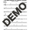 Manolito y su Trabuco – Tu Me Dijiste Mentiras – Sheet Music Demo Page 3 (PDF) – Includes charts for Trumpets, Trombones, Saxophone, Piano and Bass