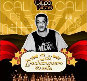 Album cover for "Cali Pachanguero" by Grupo Niche — available as Sheet Music & MIDI