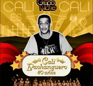 Album cover for "Cali Pachanguero" by Grupo Niche — available as Sheet Music & MIDI
