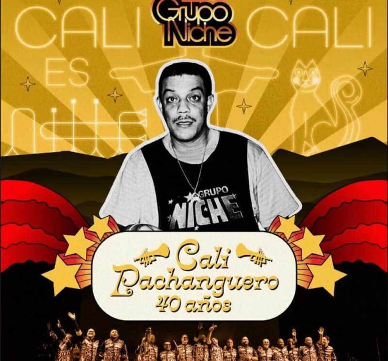 Album cover for "Cali Pachanguero" by Grupo Niche — available as Sheet Music & MIDI