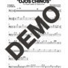 El Gran Combo de Puerto Rico – Ojos Chinos – Sheet Music Demo Page 1 (PDF) – Includes charts for Trumpets, Trombones, Saxophone, Piano and Bass