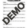 El Gran Combo de Puerto Rico – Ojos Chinos – Sheet Music Demo Page 2 (PDF) – Includes charts for Trumpets, Trombones, Saxophone, Piano and Bass
