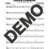 El Gran Combo de Puerto Rico – Ojos Chinos – Sheet Music Demo Page 5 (PDF) – Includes charts for Trumpets, Trombones, Saxophone, Piano and Bass