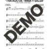 Azúcar Negra – Tratado de Timba y Salsa – Sheet Music Demo Page 3 (PDF) – Includes charts for Trumpets, Trombones, Saxophone, Piano and Bass