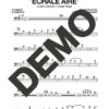 Azúcar Negra – Échale Aire – Sheet Music Demo Page 2 (PDF) – Includes charts for Trumpets, Trombones, Saxophone, Piano and Bass