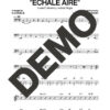 Azúcar Negra – Échale Aire – Sheet Music Demo Page 3 (PDF) – Includes charts for Trumpets, Trombones, Saxophone, Piano and Bass